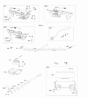 Muffler Control Brackets Springs Rods Diagram and Parts List for 611475-0119-E1  Briggs and Stratton Engine